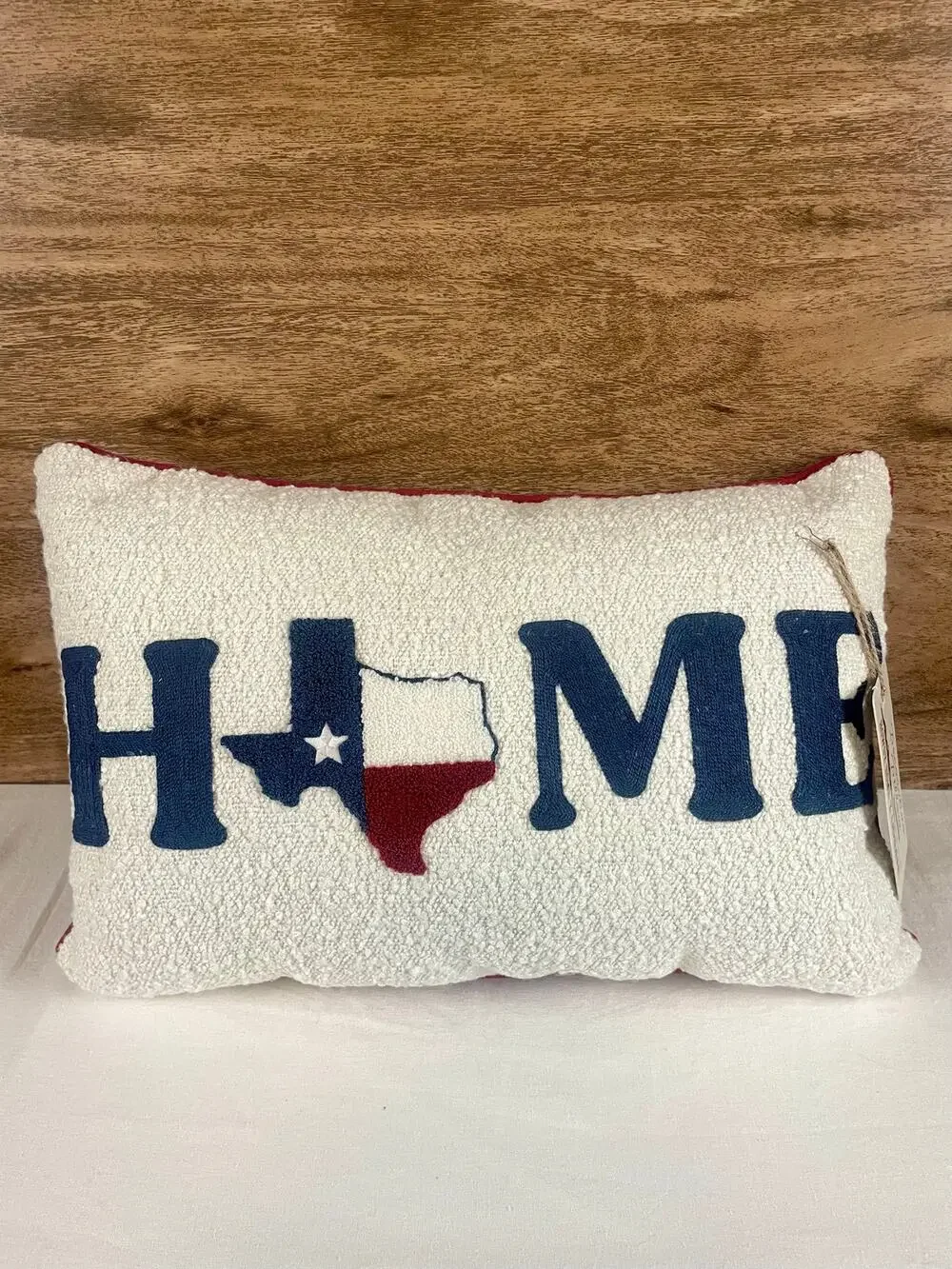 Howdy Home Texas Flag HOME Decorative Accent Pillow 14x20 Red White Blue